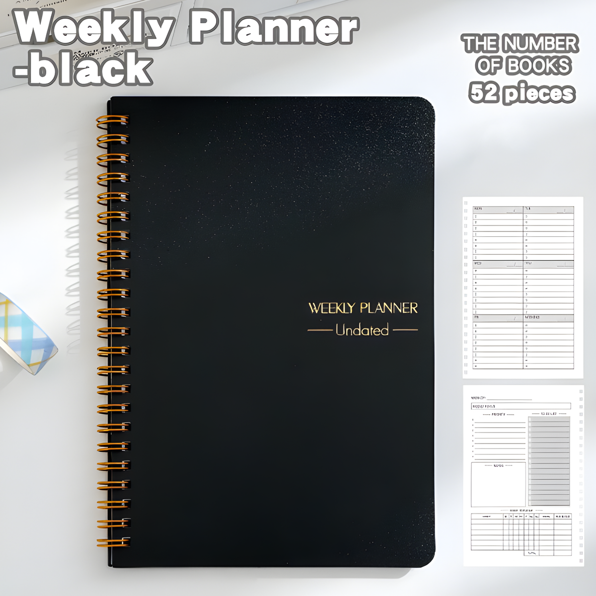 Planificador Semanal Kawaii