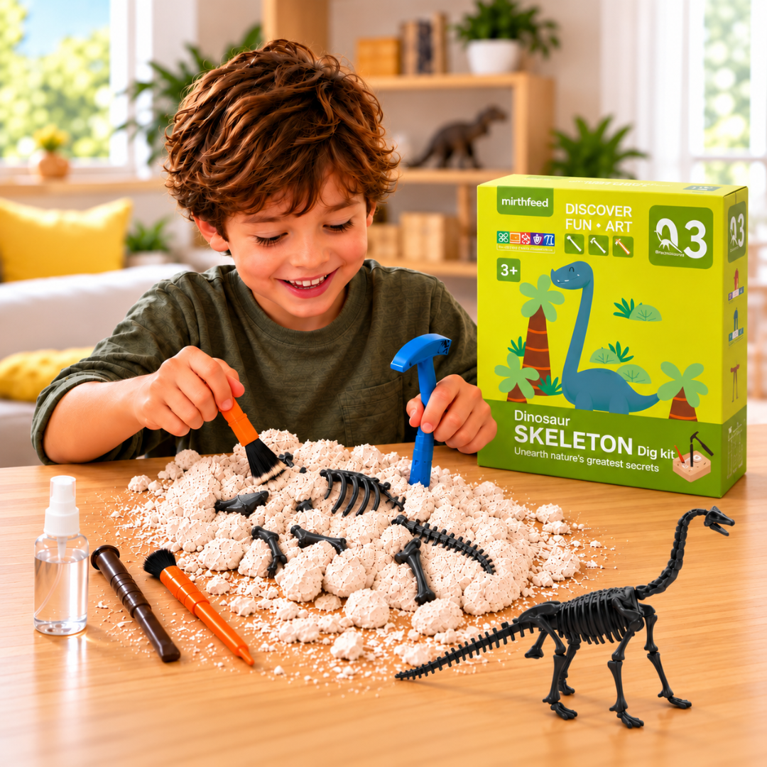 Juego De Arqueología Esqueleto Dinosaurio Fósil Para Niños