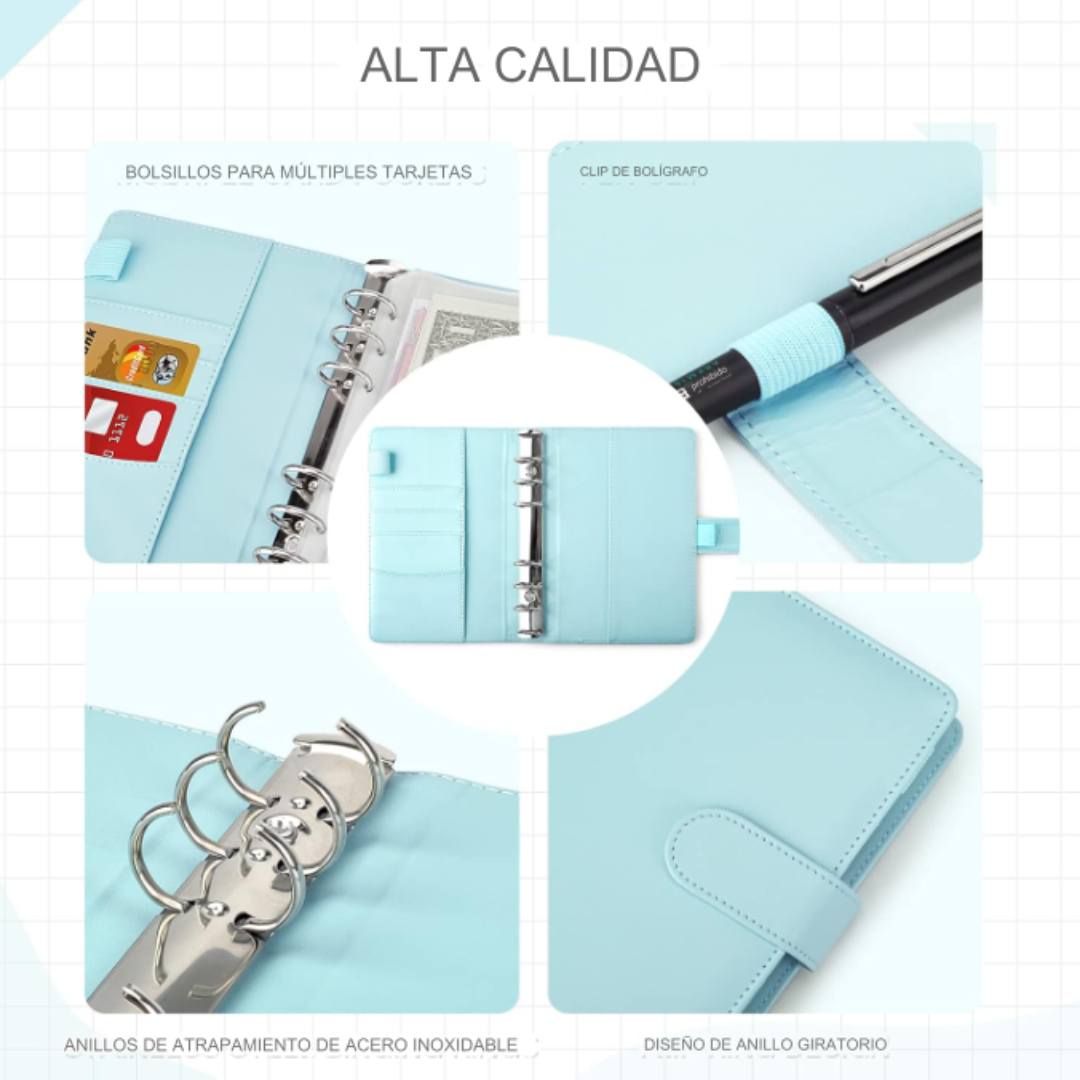 Budget Binder Carpeta Organizadora A6 De Dinero Para Ahorro