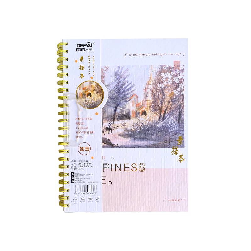 Croquera A4 Cuaderno Block De Dibujo + 6 Tiralíneas