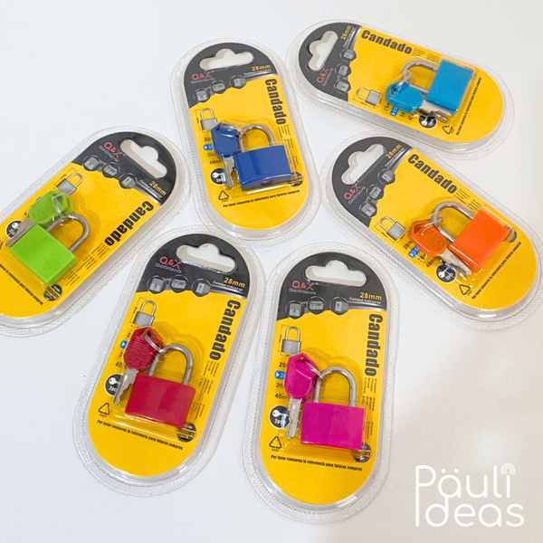 Mini Candado Para Mochila Y Equipaje Con 2 Llaves
