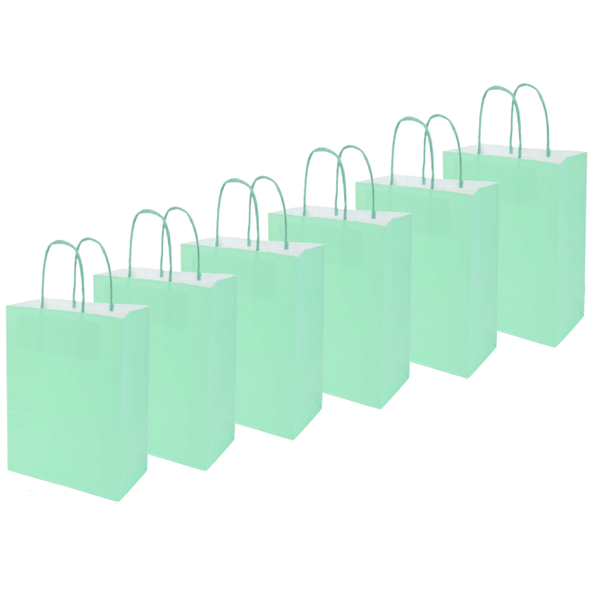 Bolsas De Papel Regalo Kraft Con Manilla Pack 12