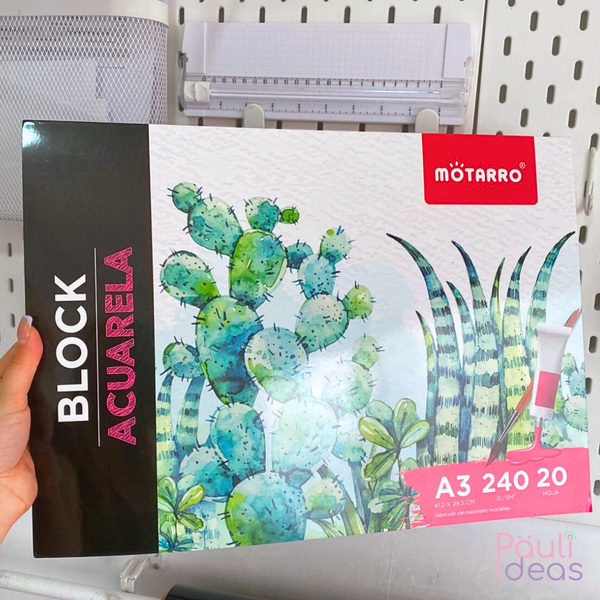 Block Para Acuarela A3 Croquera 240gsm 20 Hojas