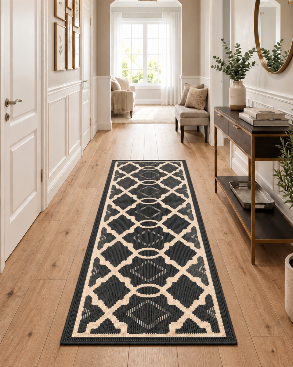 Alfombra Decorativa Antideslizante 180x60Cm Para Pasillo