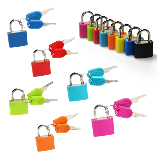 Mini Candado Para Mochila Y Equipaje Con 2 Llaves
