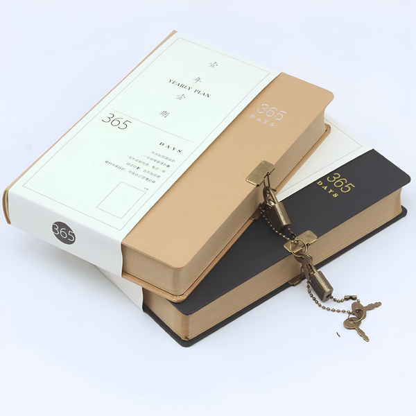 Planner Anual 365 Días Libreta A5 Sin Fechas Con Candado