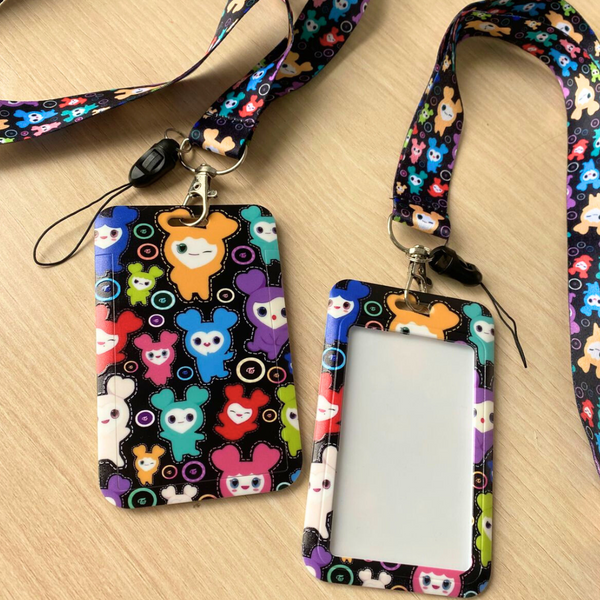 Lanyard Cinta Colgante + Portacredencial Tierno Kawaii