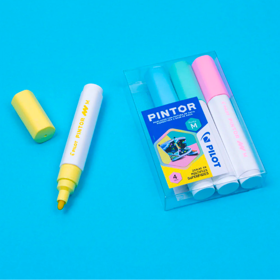 Plumones Acrílicos Marcadores Pintor Pilot Punta 4,5mm 4uni