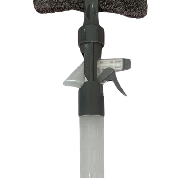 Mopa Limpiador De Vidrios Microfibra Con Dispensador Spray