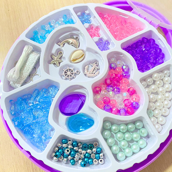 Kit Maleta Para Hacer Pulseras Y Collares Manualidades Niñas