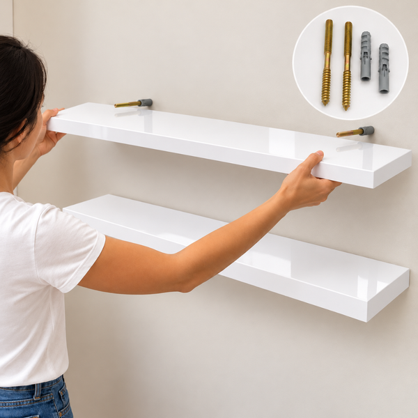 Repisa Flotante De Pared MDF 70 Cm Estante Decorativo