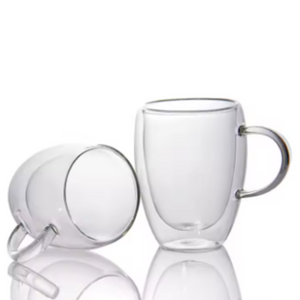 Taza De Doble Cubierta De Vidrio 350 Ml