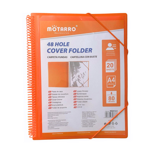 Carpeta Archivadora Anillada A4 Con 20 Fundas Transparentes