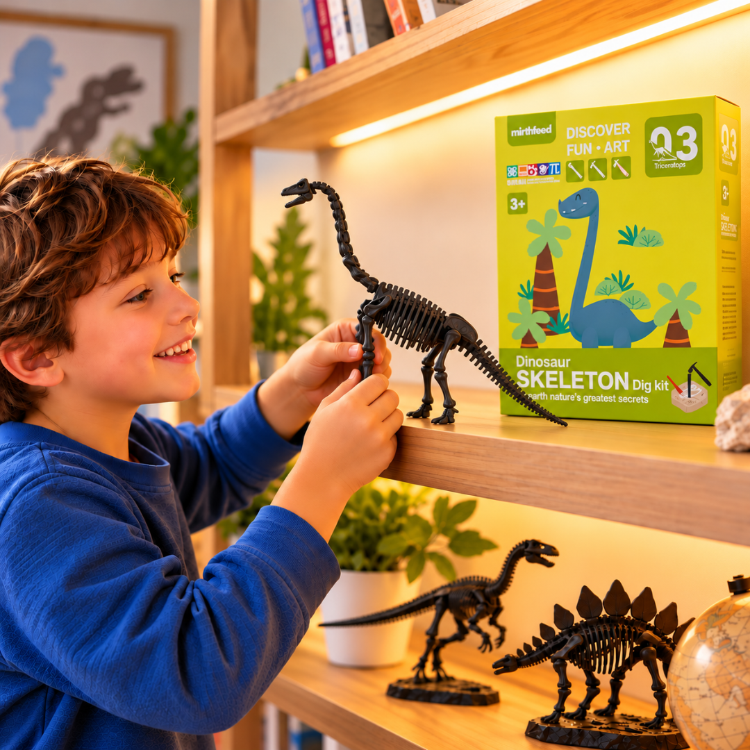 Juego De Arqueología Esqueleto Dinosaurio Fósil Para Niños