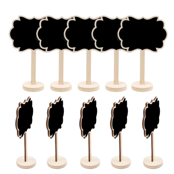 Set De 4 Mini Pizarras Para Decoración