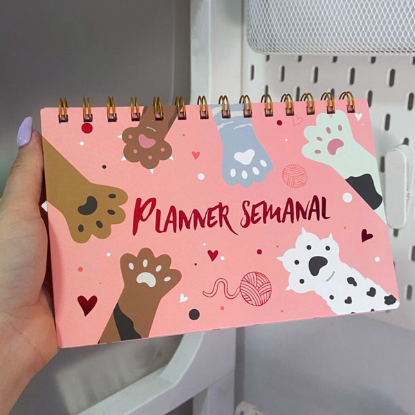 Planner Semanal Diseños Kawaii 50 Hojas + Lápiz Pasta Kawaii