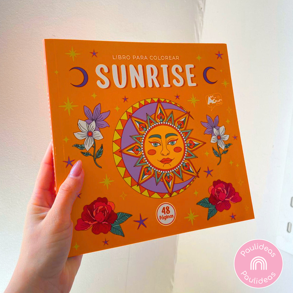 Libro Mandala Sunrise + 12 Plumones Doble Punta Fina/gruesa