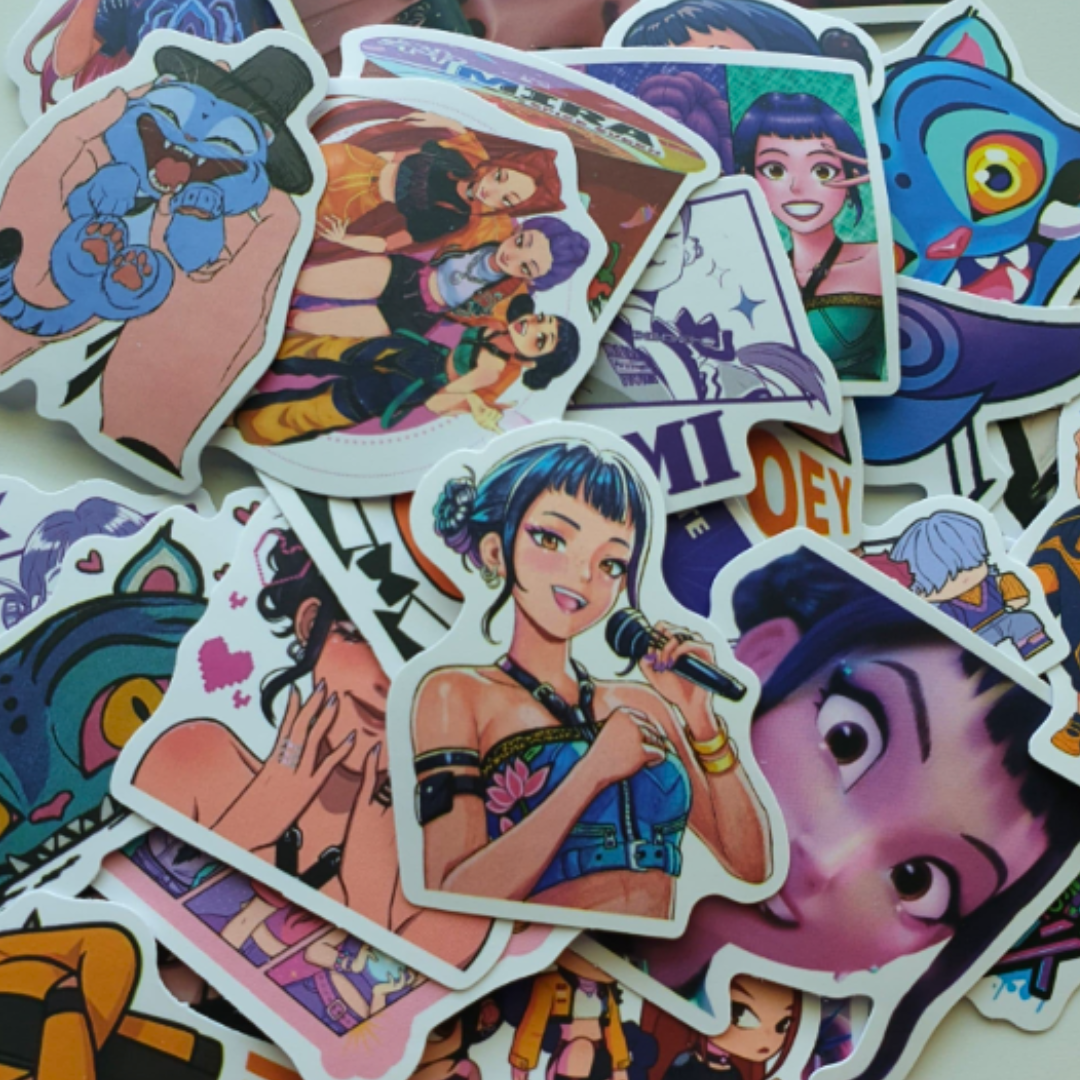 Box Regalo Papelería Huntrix De Las Guerreras Del Kpop Rumi