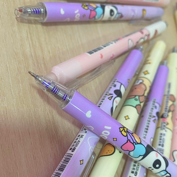 Pack 12 Lápices Tinta Gel 100% Borrable Diseño Kawaii