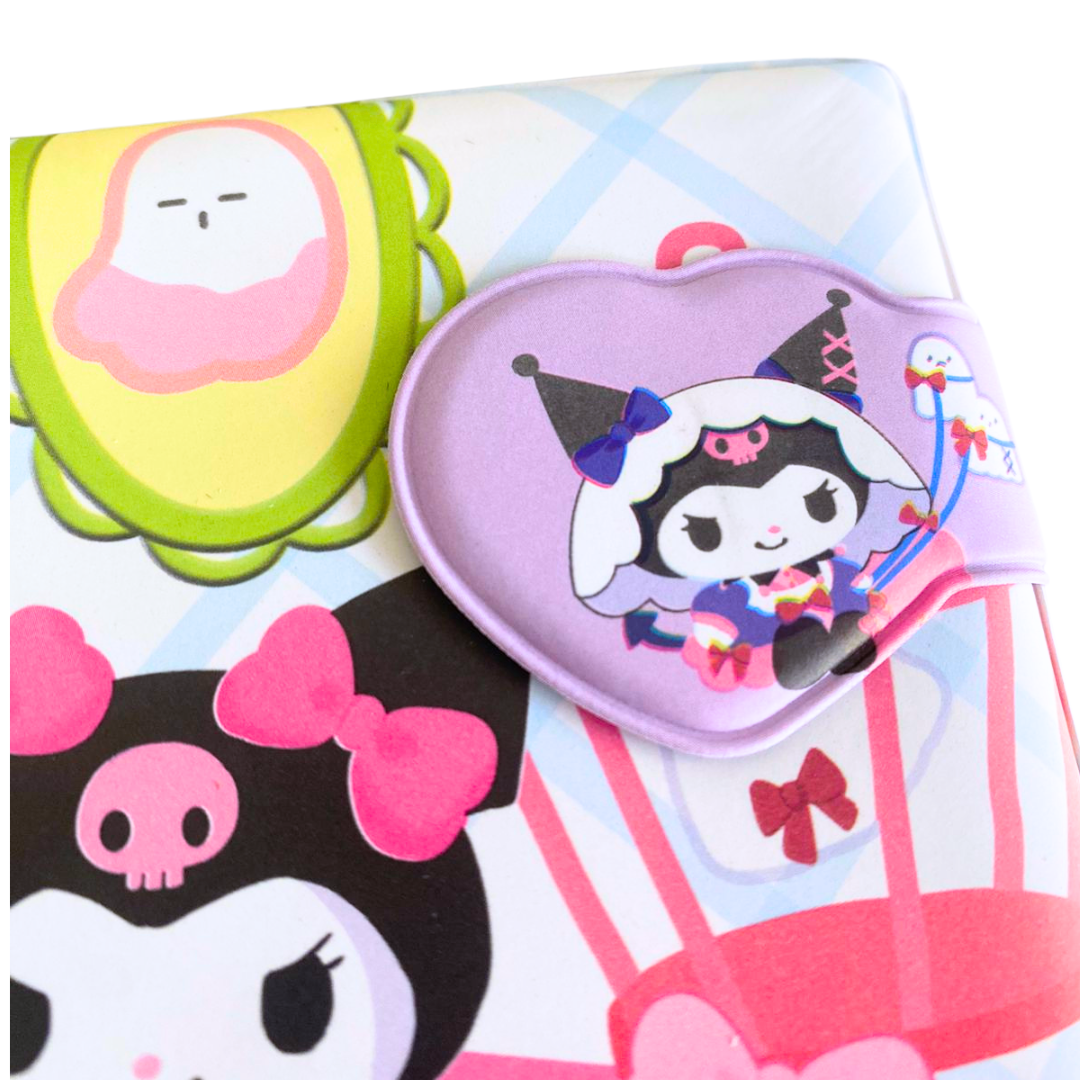 Set Agenda Libreta Kuromi + 1 Lápiz Multicolor Kawaii