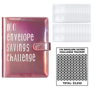 Carpeta Ahorro Dinero Organizadora 100 Sobres