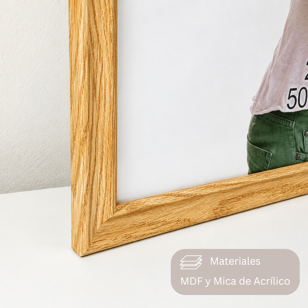 Marco Para Foto 50x70 Cm Cuadro Portarretrato Decorativo