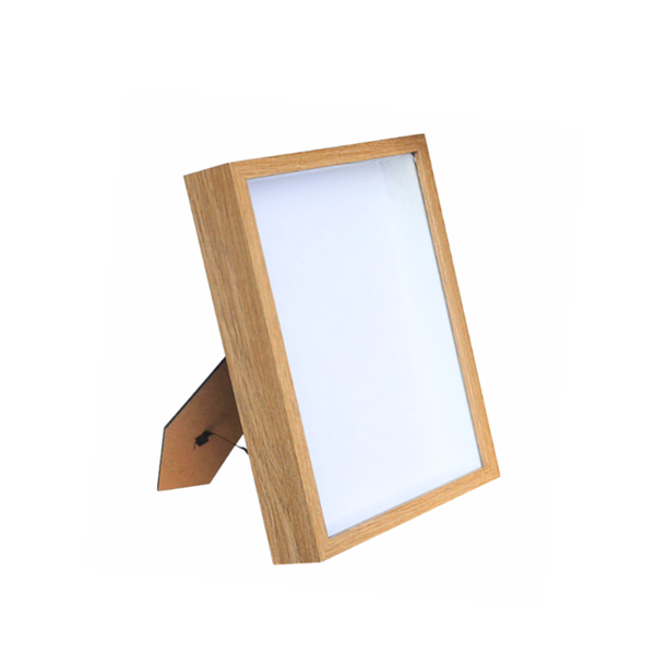 Marco Shadow Box Para Foto 20x20 Cm Profundidad 3 Cm Madera