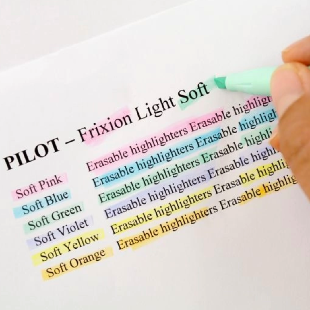 Set 6 Destacadores Pilot Frixion Light Punta Biselada