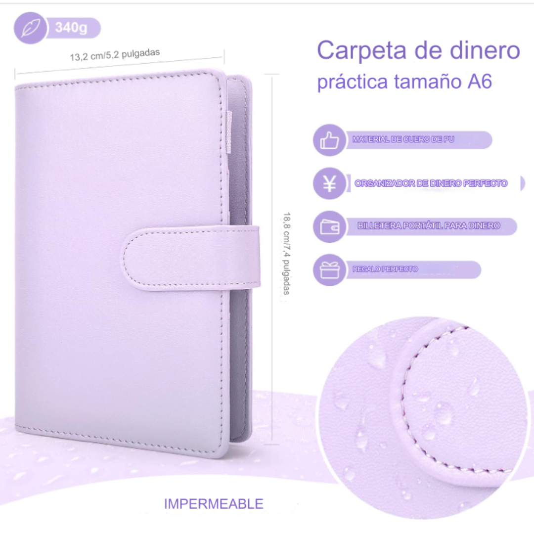 Budget Binder Carpeta Organizadora A6 De Dinero Para Ahorro