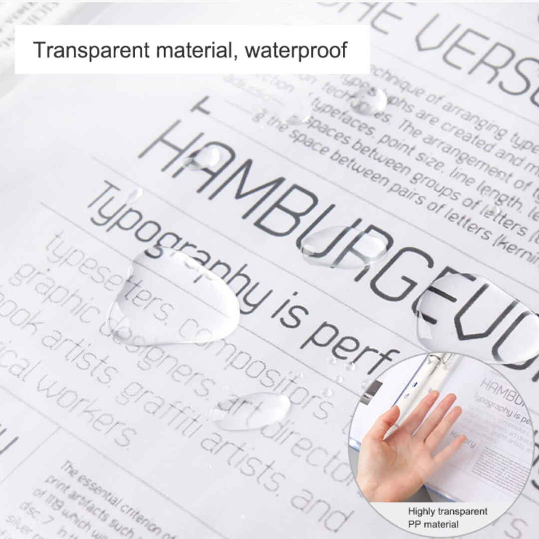 Carpeta Archivadora Color Neón 40 Fundas Transparentes A4