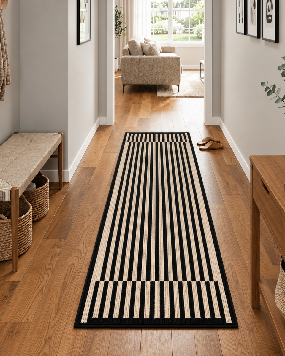 Alfombra Decorativa Antideslizante 180x60Cm Para Pasillo