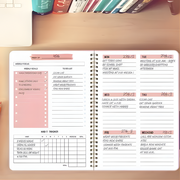 Planificador Semanal Kawaii