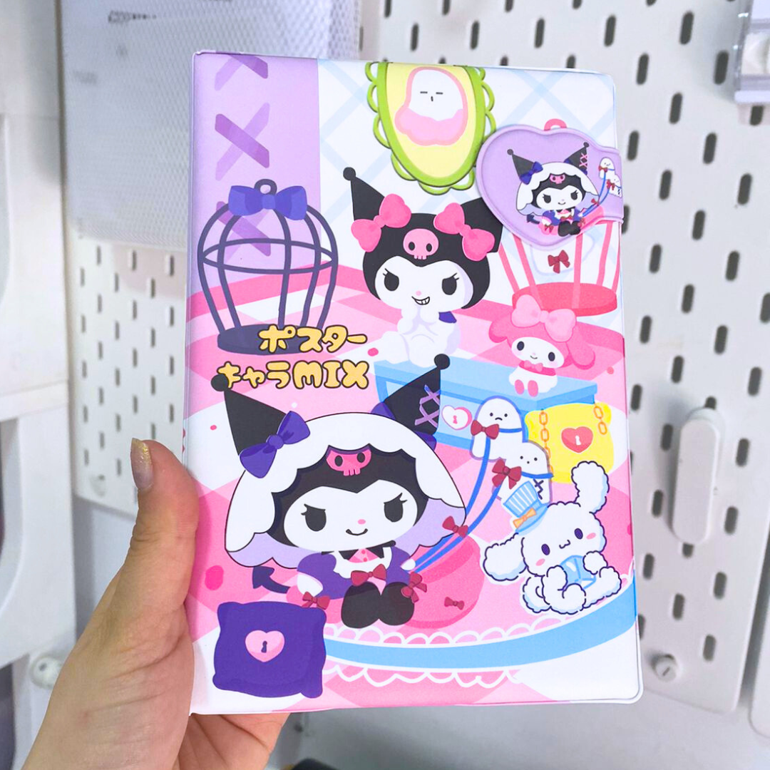 Set Agenda Libreta Kuromi + 1 Lápiz Multicolor Kawaii