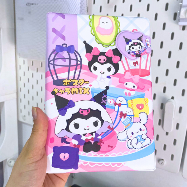 Set Agenda Libreta Kuromi + 1 Lápiz Multicolor Kawaii