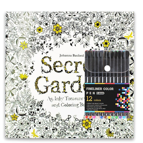 Mandalas Para Colorear 96 Dibujos + Lápices Tiralíneas 12 Colores