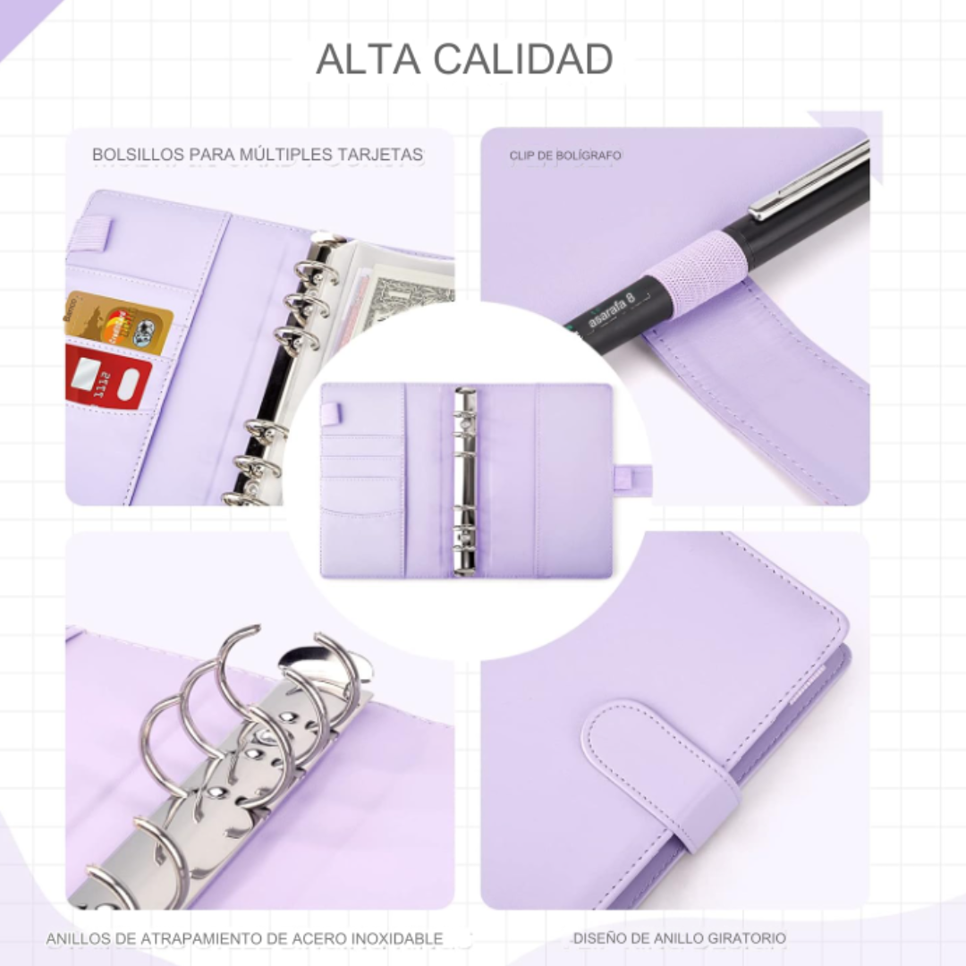 Budget Binder Carpeta Organizadora A6 De Dinero Para Ahorro