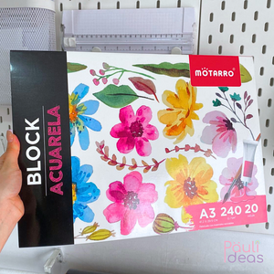 Block Para Acuarela A3 Croquera 240gsm 20 Hojas