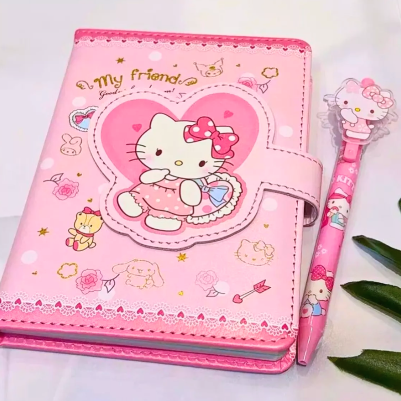 Agenda o Diario de Vida Hello Kitty con Lápiz