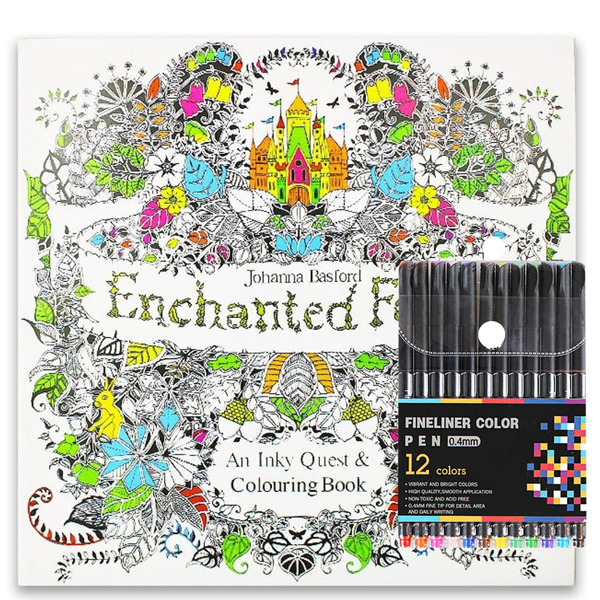 Mandalas Para Colorear 96 Dibujos + Lápices Tiralíneas 12 Colores