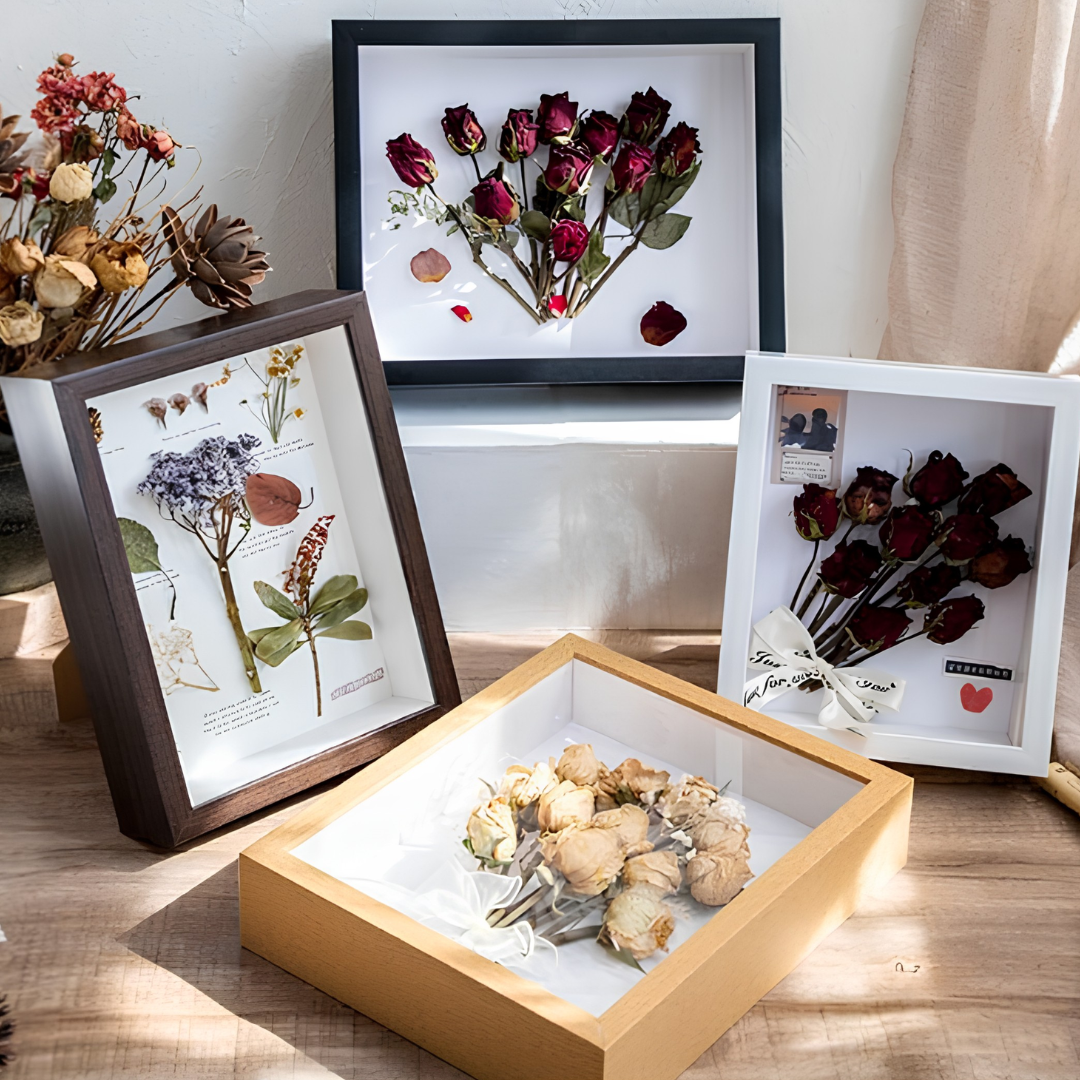 Marco Shadow Box Para Foto 20x20 Cm Profundidad 3 Cm Madera