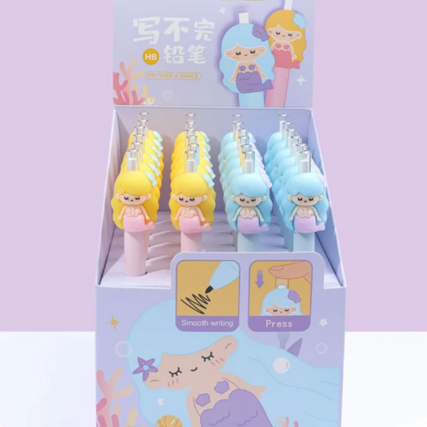 Set 6 Lápiz Eterno Infinito Escritura Grafito