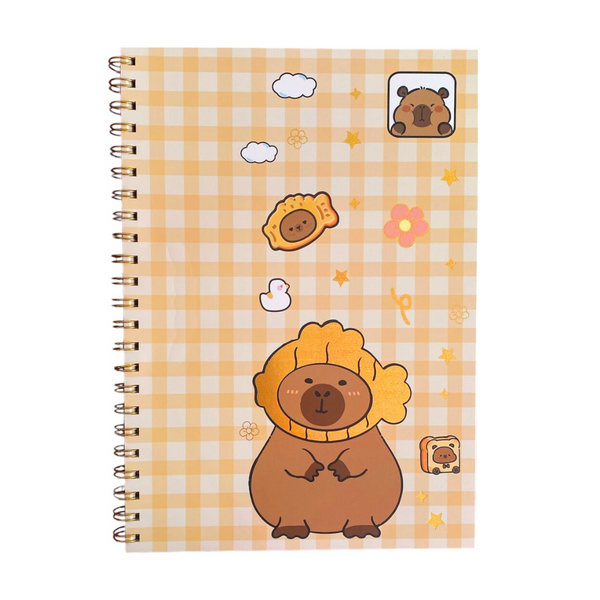 Croquera Kawaii A4 Block de Dibujo con Diseño Capybara