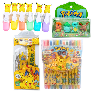 Kit Kawaii de Papelería con Temática Pikachu