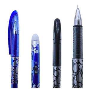 Set De 2 Lapices Borrables Mágicos Tinta Gel Azul Y Negro