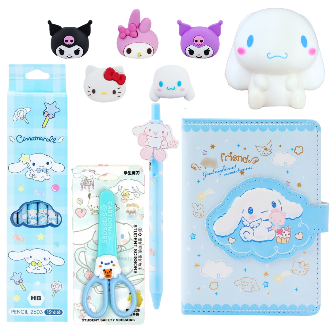 Box Regalo Diario de Vida  De Kuromi / My Melody / Cinnamoroll