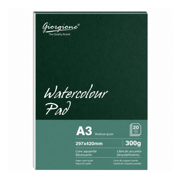 Croquera Block para Acuarela A3 300gsm con Algodón