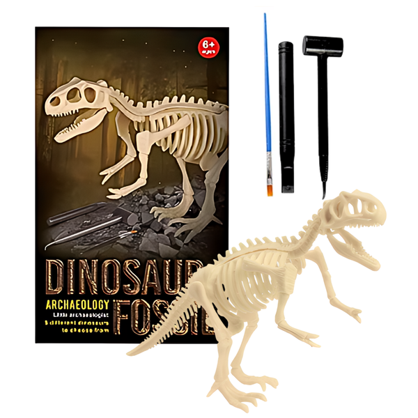 Kit Arqueólogo Excavación Fósil Dinosaurio Armable
