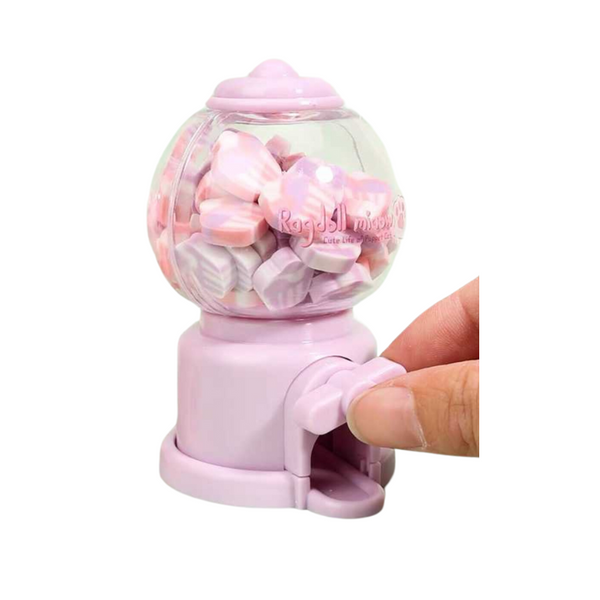 Mini Dispensador Gomas De Borrar Escolar Kawaii