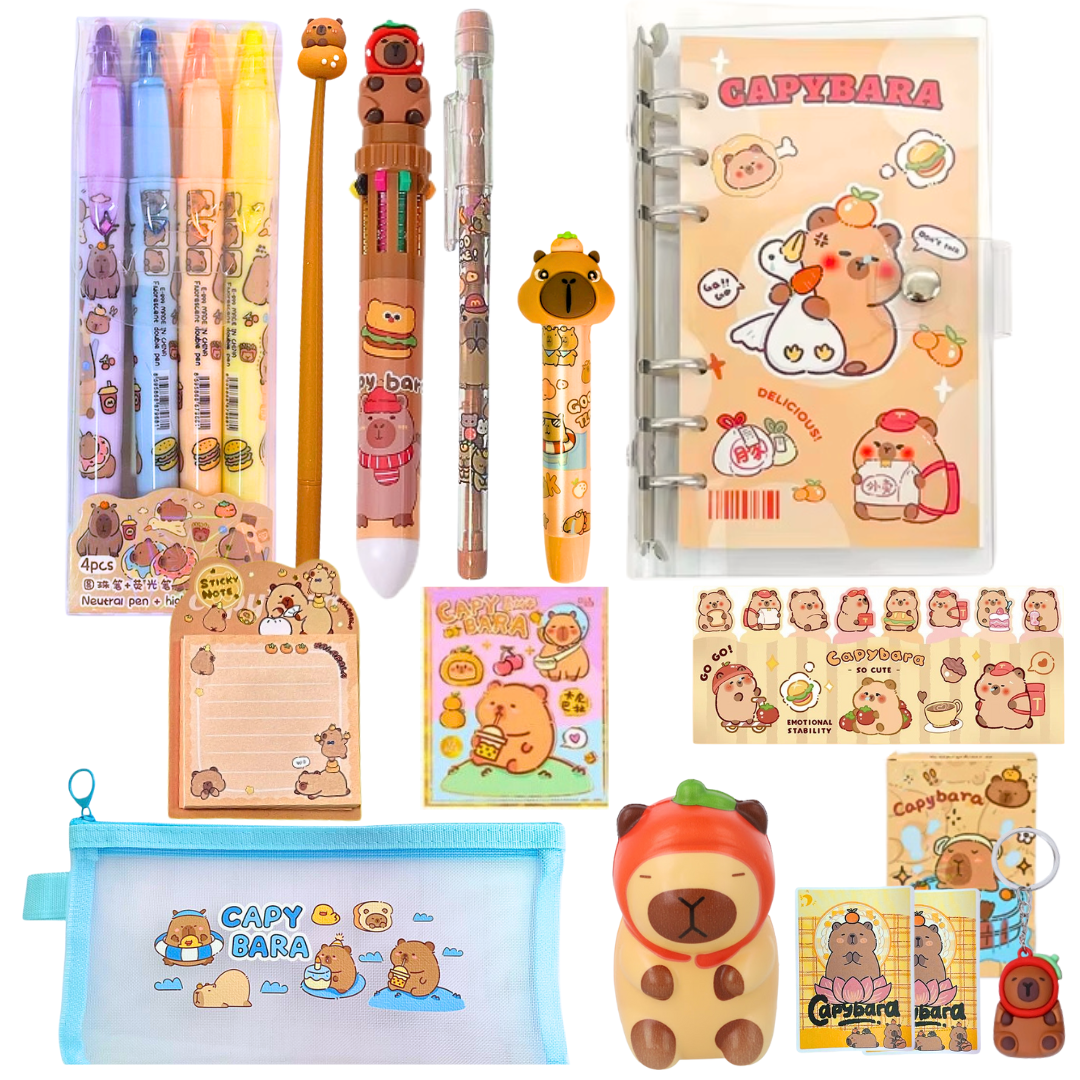 Estuche Para Lápices Capybara , Papelería Estético , Caja Juego De Capibara | Colombia