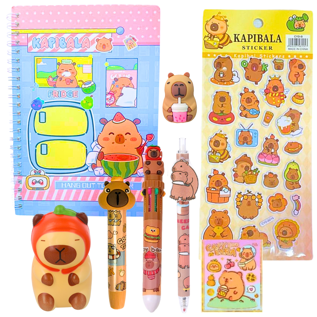 Papelería Capibara Box Medium Capybara Kawaii
